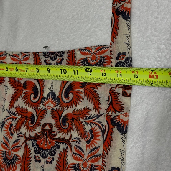 FREE PEOPLE Linen Reusable Shoulder Bag NWOT - Picture 4 of 6